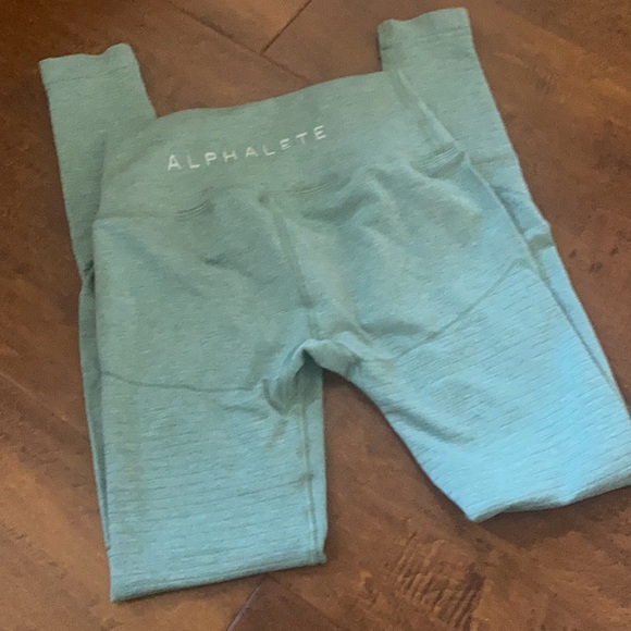 Alphalete Revival Jade Green Leggings - Picture 4 of 7